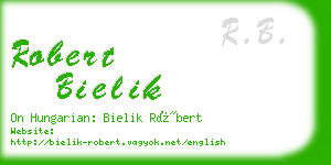 robert bielik business card